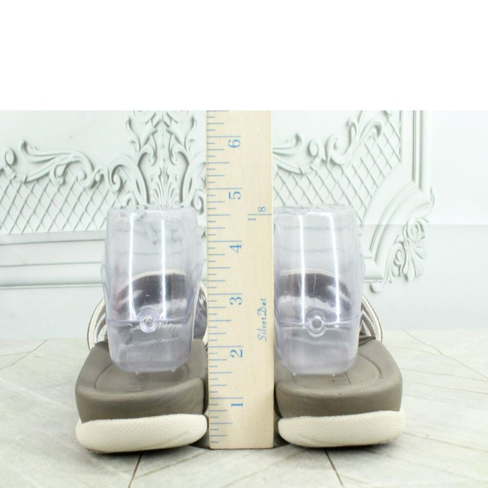 Ll Bean Boothbay Cream Nylon Slip On Comfort Casual Slide Sandals Size 7 M View 4